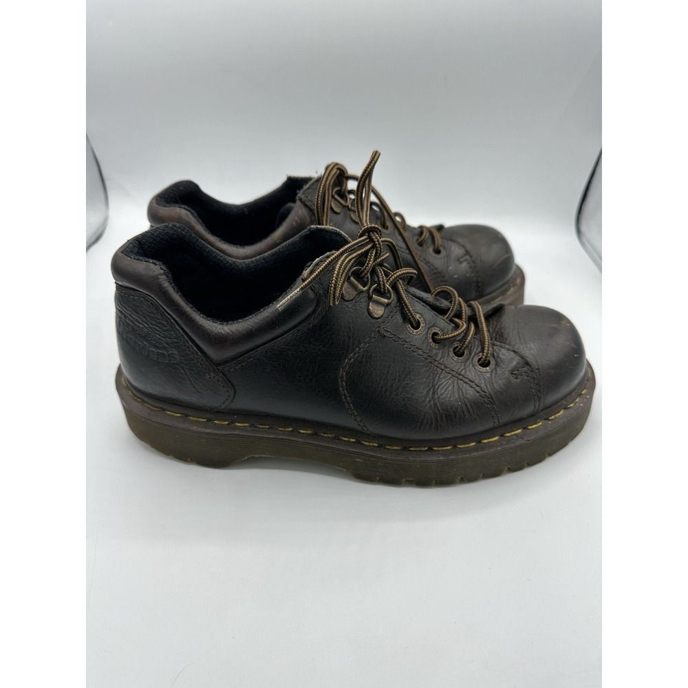 Dr Martens 10940 AW004 Mens 8 Brown Leather Oxford Shoes Y2K Chunky AirWair - Picture 2 of 10